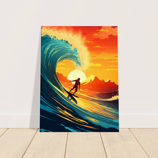 Twilight Tango - Sunset Surfing - Wall Art