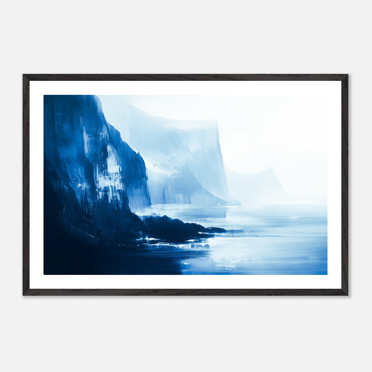 The Blue Citadel - Art print in black frame
