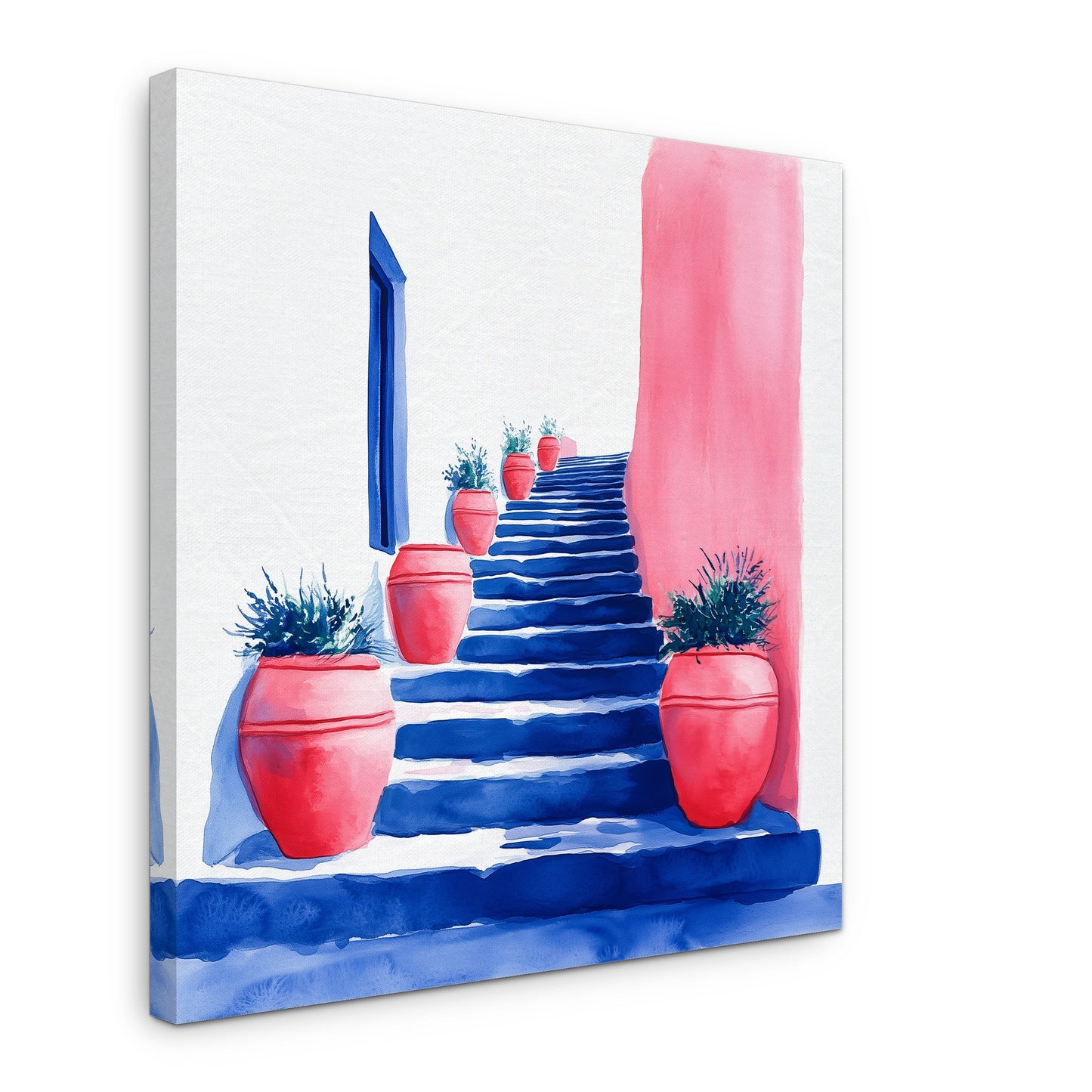 The Blue Steps - Canvas print