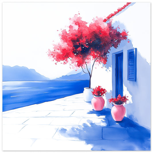 The Quiet Terrace - Art print
