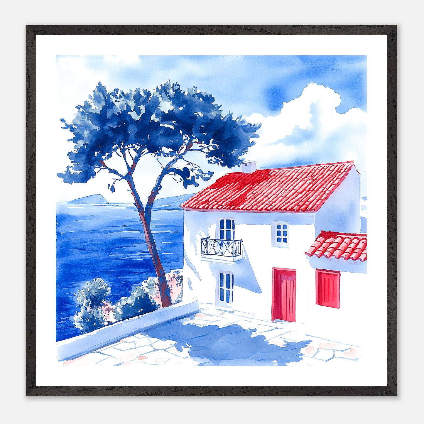 The Fixed Shadow - Art print in black frame