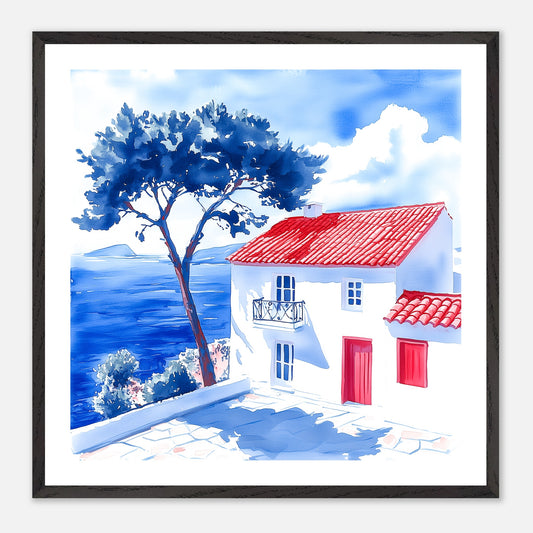 The Fixed Shadow - Art print in black frame