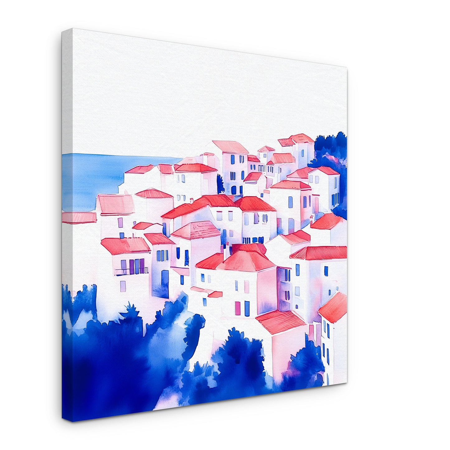 The Hillside Town - Canvas print