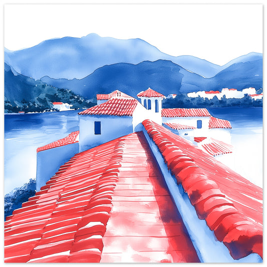 Over the Roofs - Art print