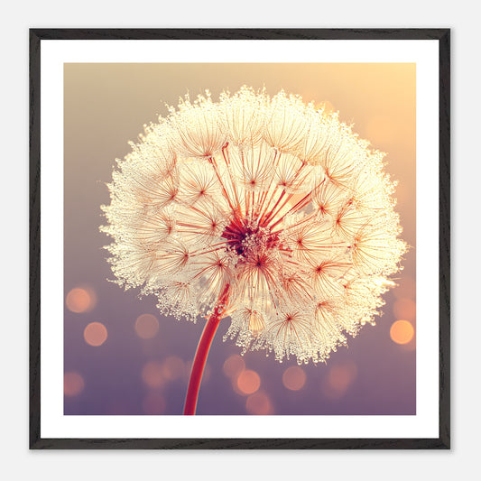 Golden Wish - Art print in black frame