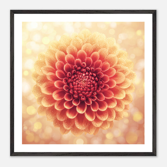 Full Circle - Art print in black frame