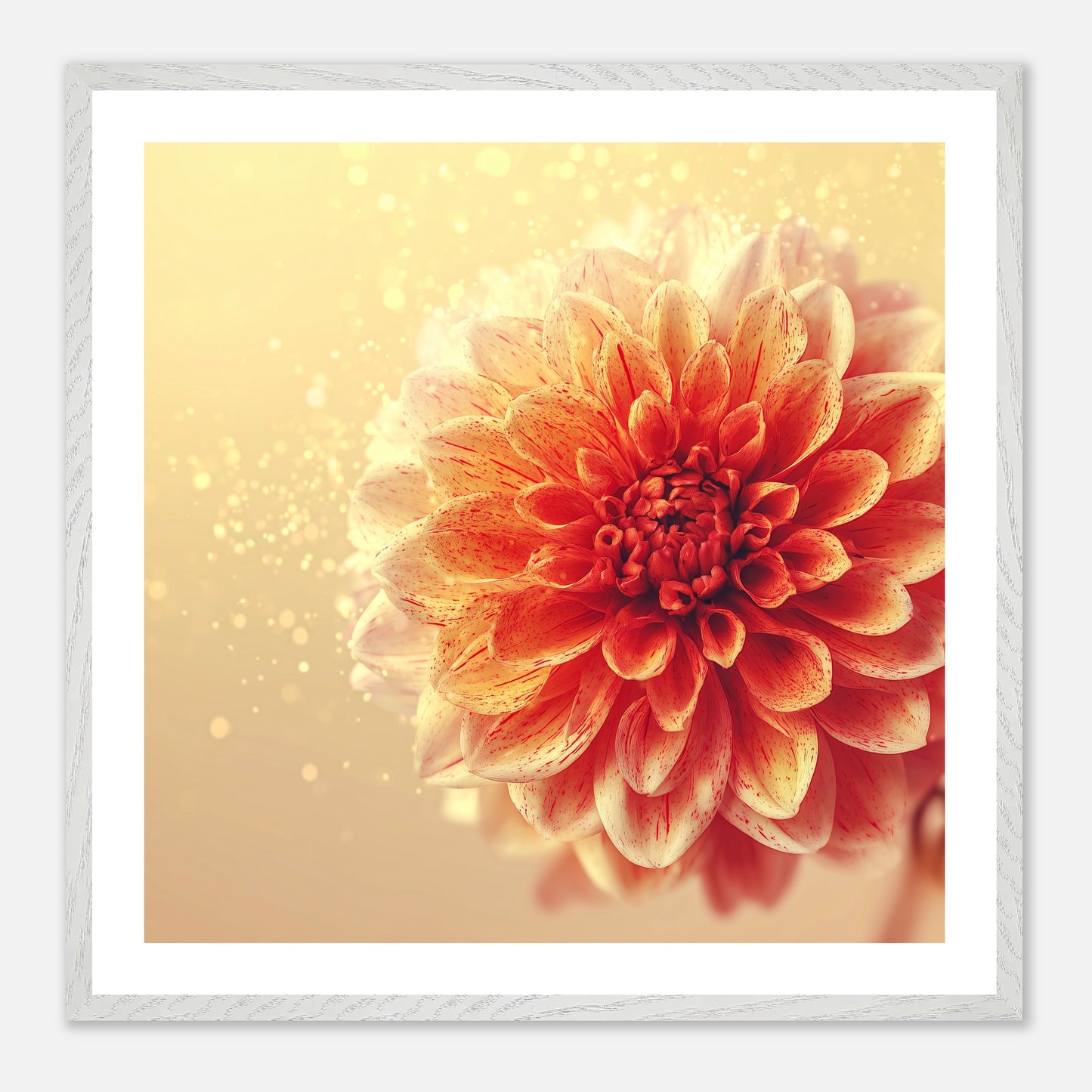 Sun Paint - Art print in white frame