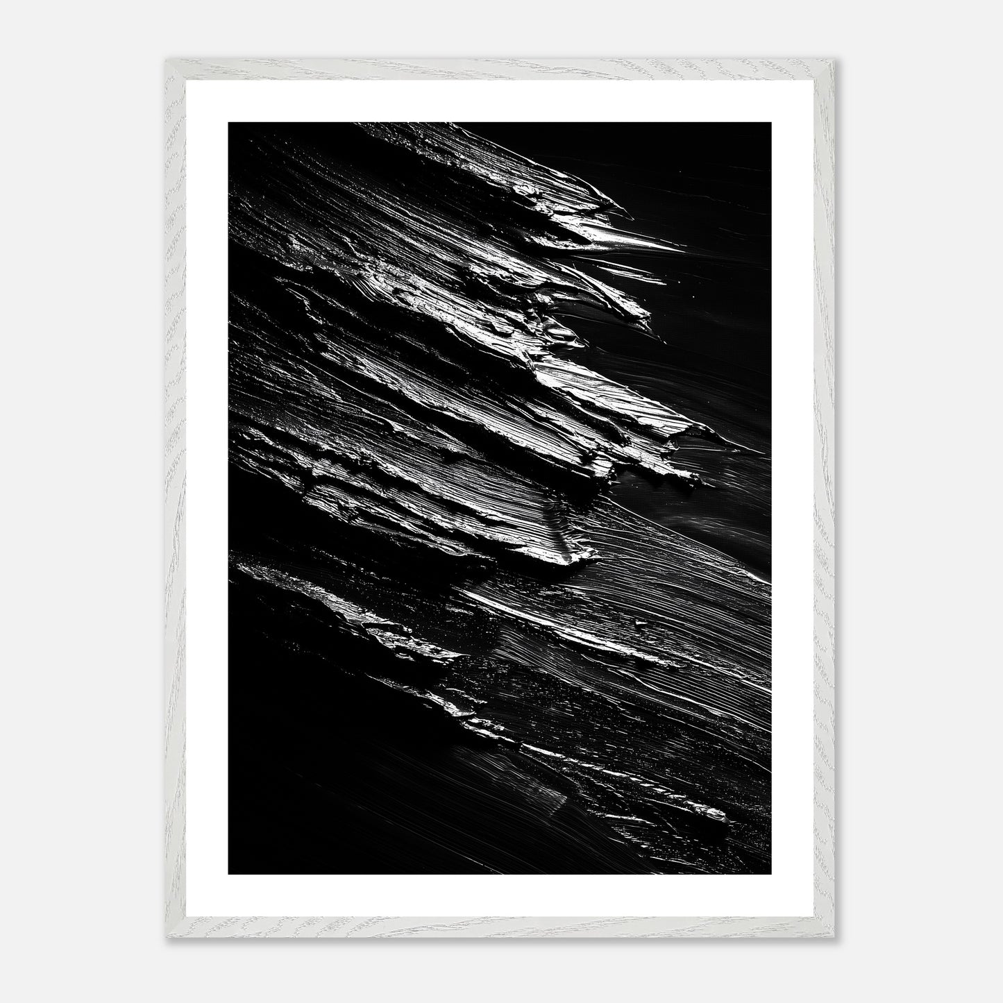 Subterranean Flow - Art print in white frame