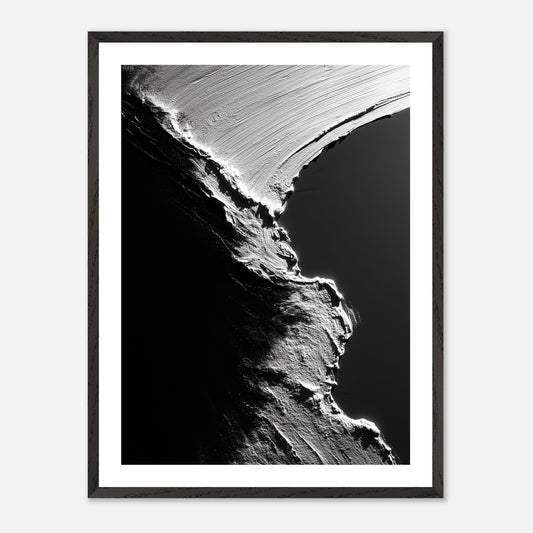 Void’s Contour - Art print in black frame