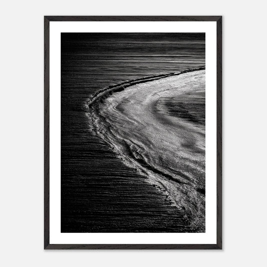 Ancient Riverbed - Art print in black frame