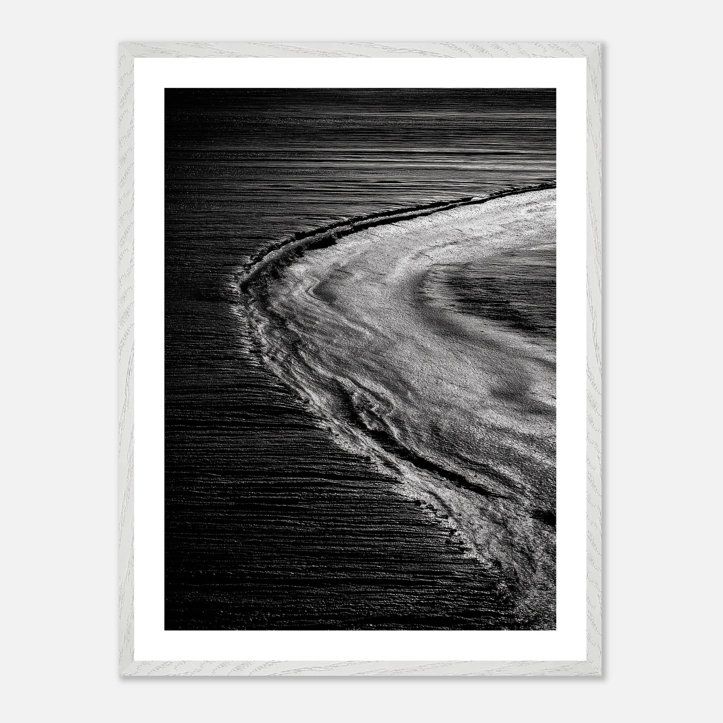 Ancient Riverbed - Art print in white frame