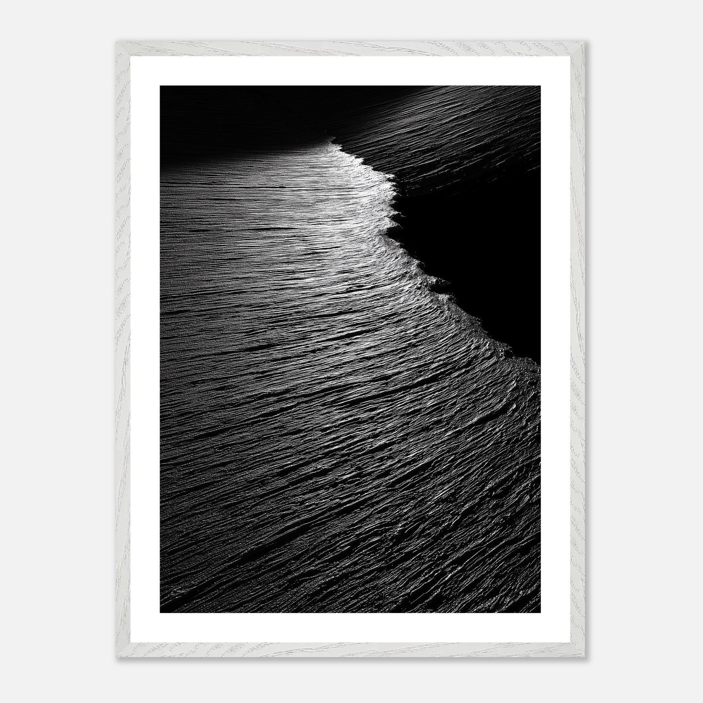 Lightfall Zone - Art print in white frame