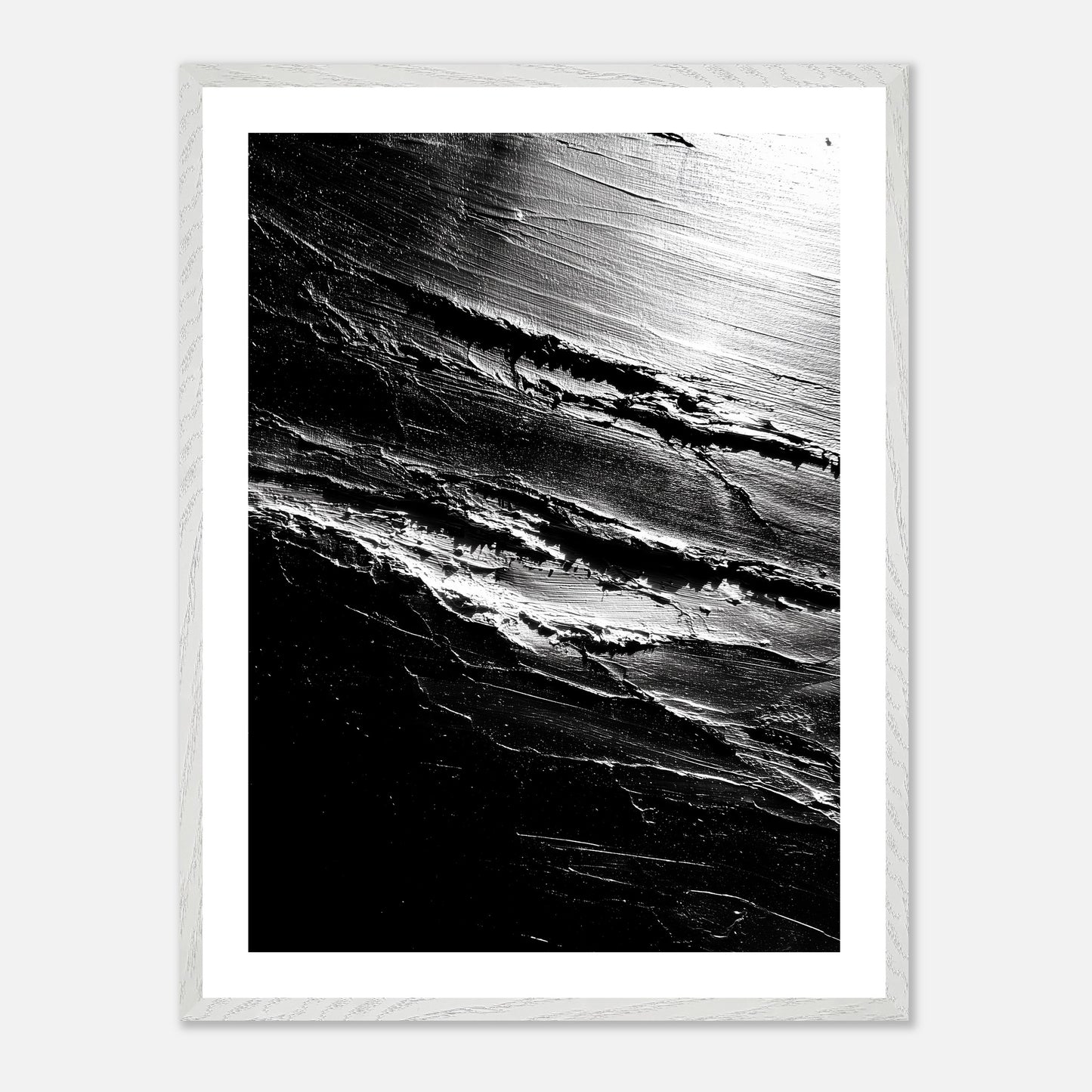 Genesis Ground - Art print in white frame