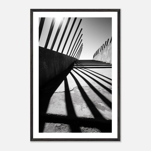 Shadow Array - Art print in black frame