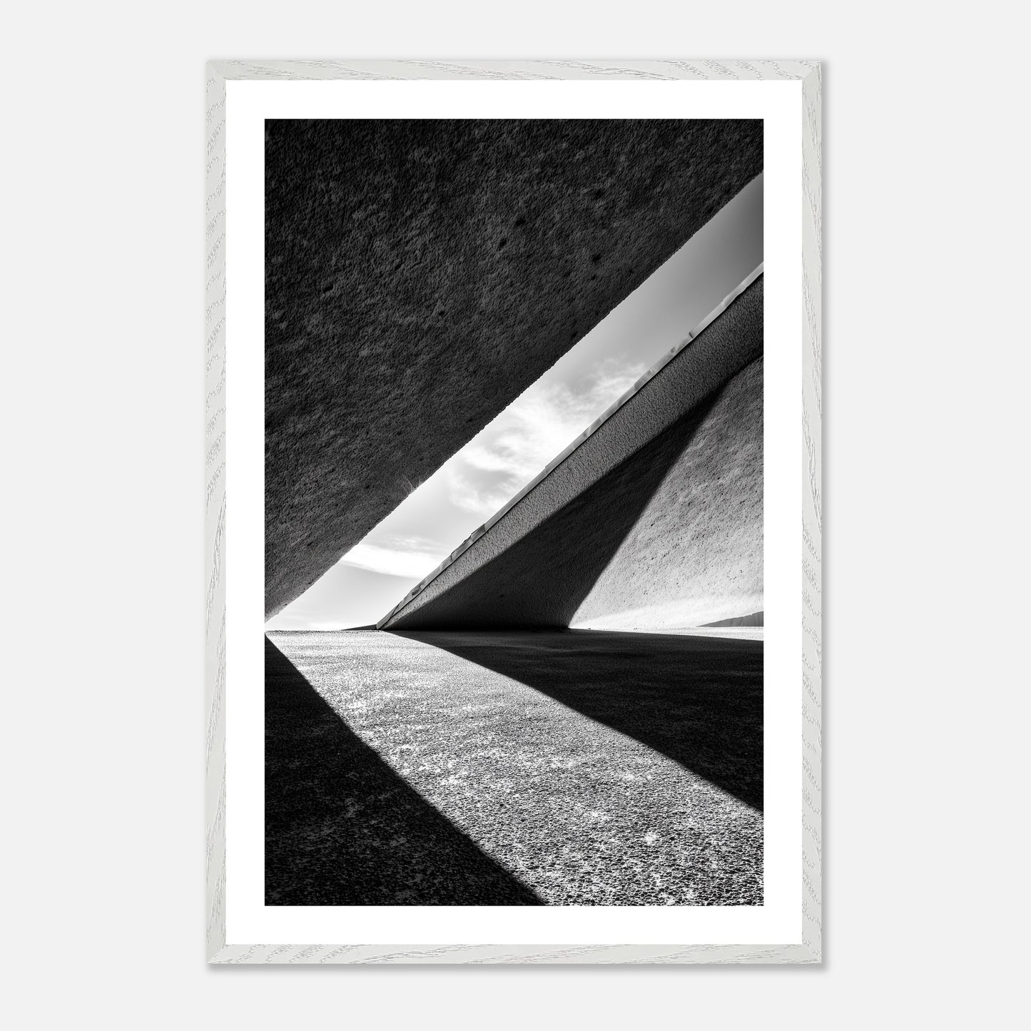 Portal Slit - Art print in white frame