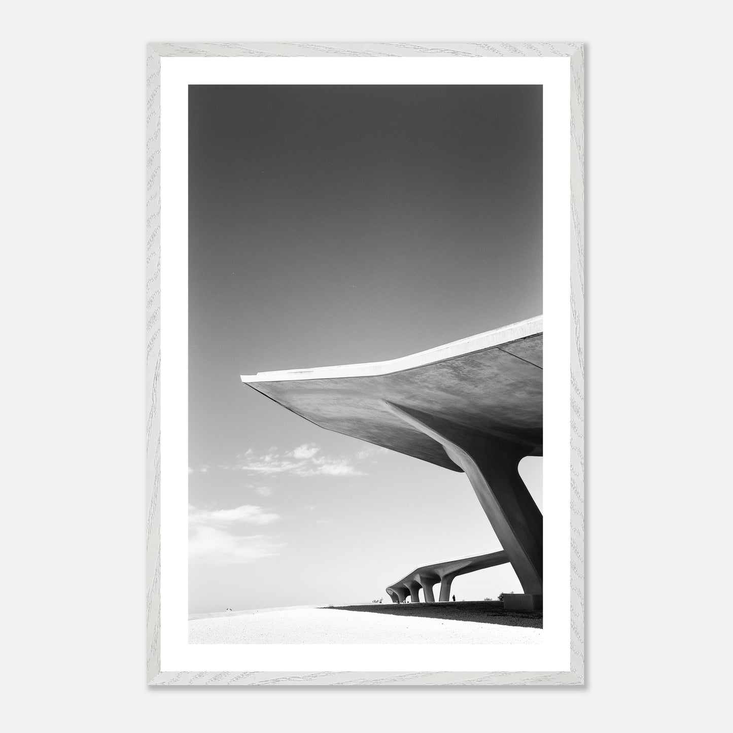 Wing Peak - Art print in white frame