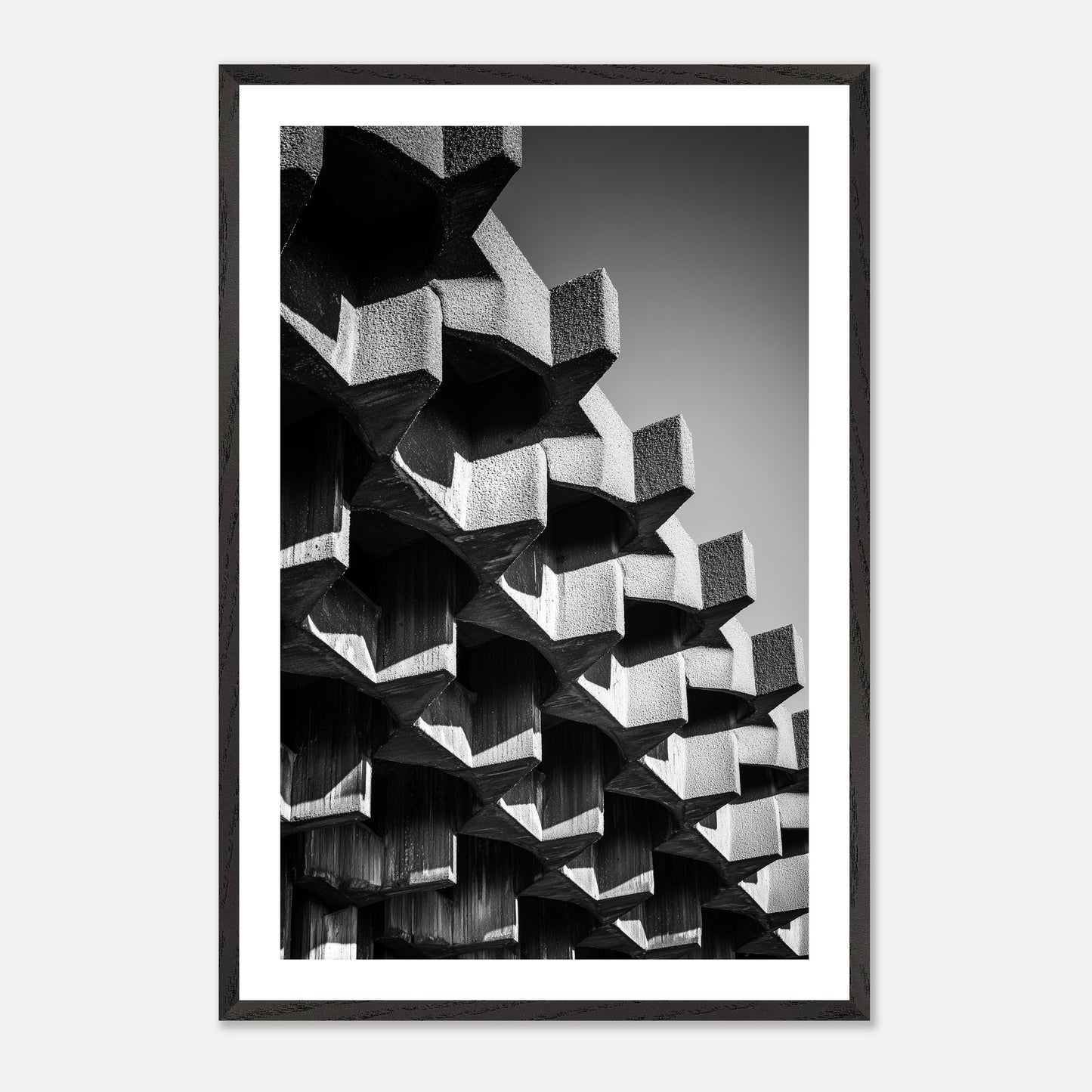 Apex Stack - Art print in black frame
