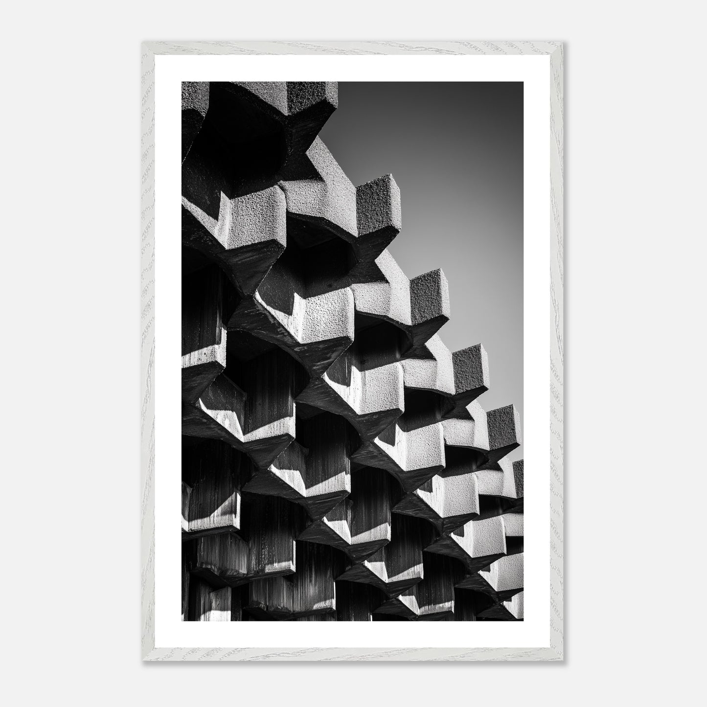 Apex Stack - Art print in white frame