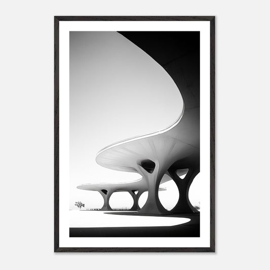 Concrete Canopy - Art print in black frame