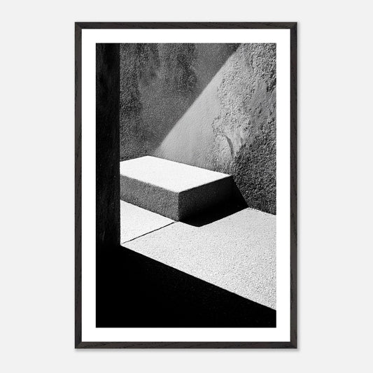 Elevated Plane - Art print in black frame