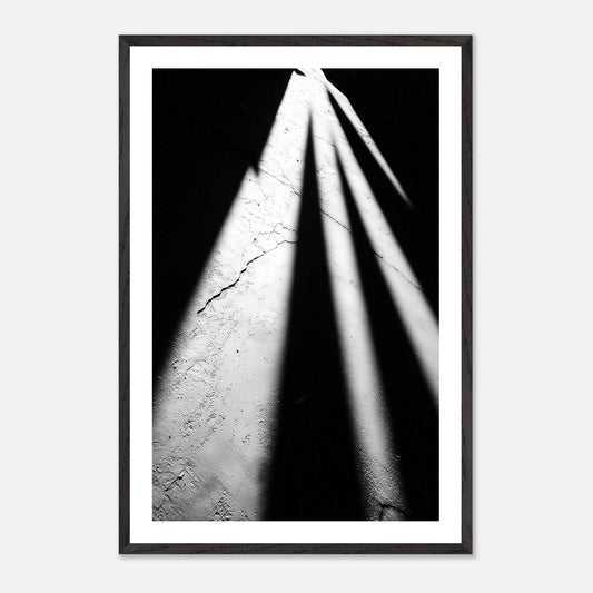 Shadow Spikes - Art print in black frame