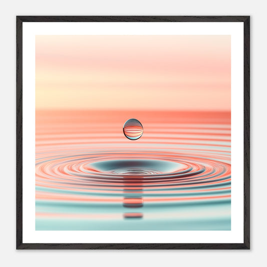Suspended Motion - Art print in black frame