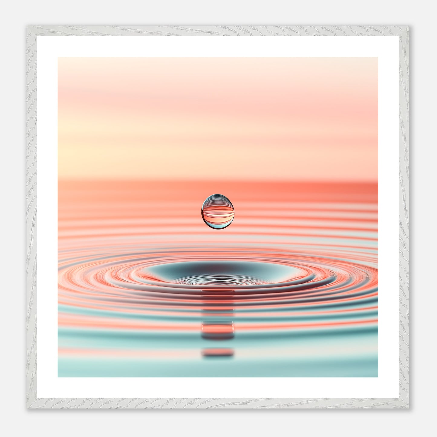 Suspended Motion - Art print in white frame