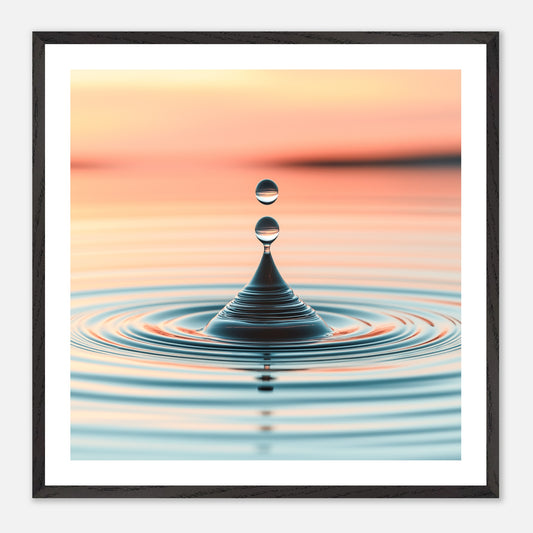 Point of Return - Art print in black frame