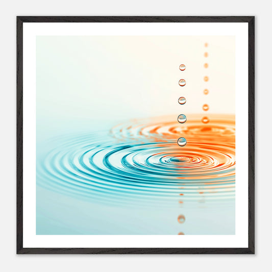 Descent Sequence - Art print in black frame