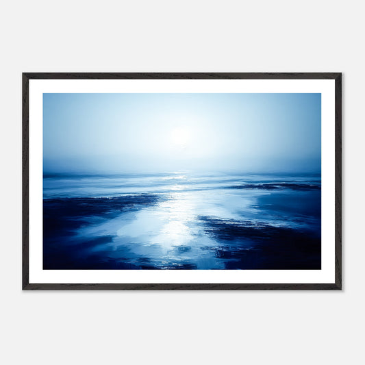 The First Light - Art print in black frame