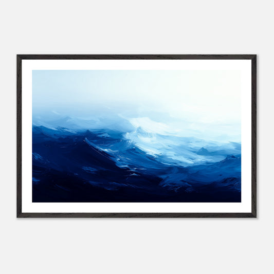 Beneath the Stillness - Art print in black frame