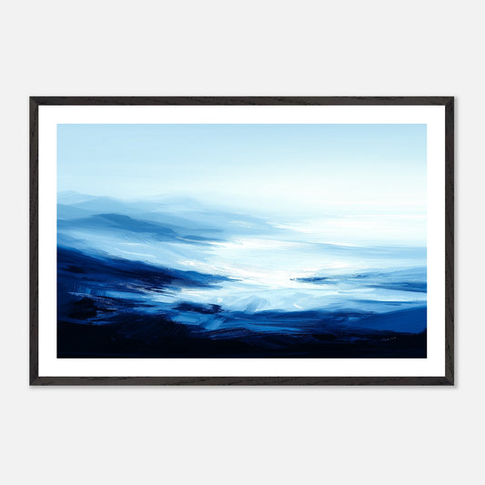 Vanishing Lines - Art print in black frame
