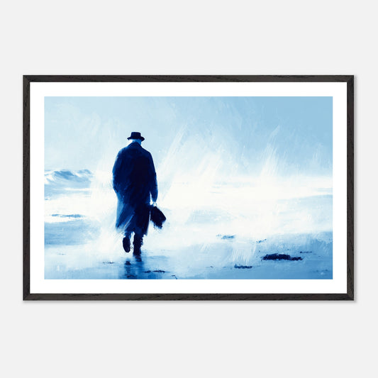 The Departure - Art print in black frame