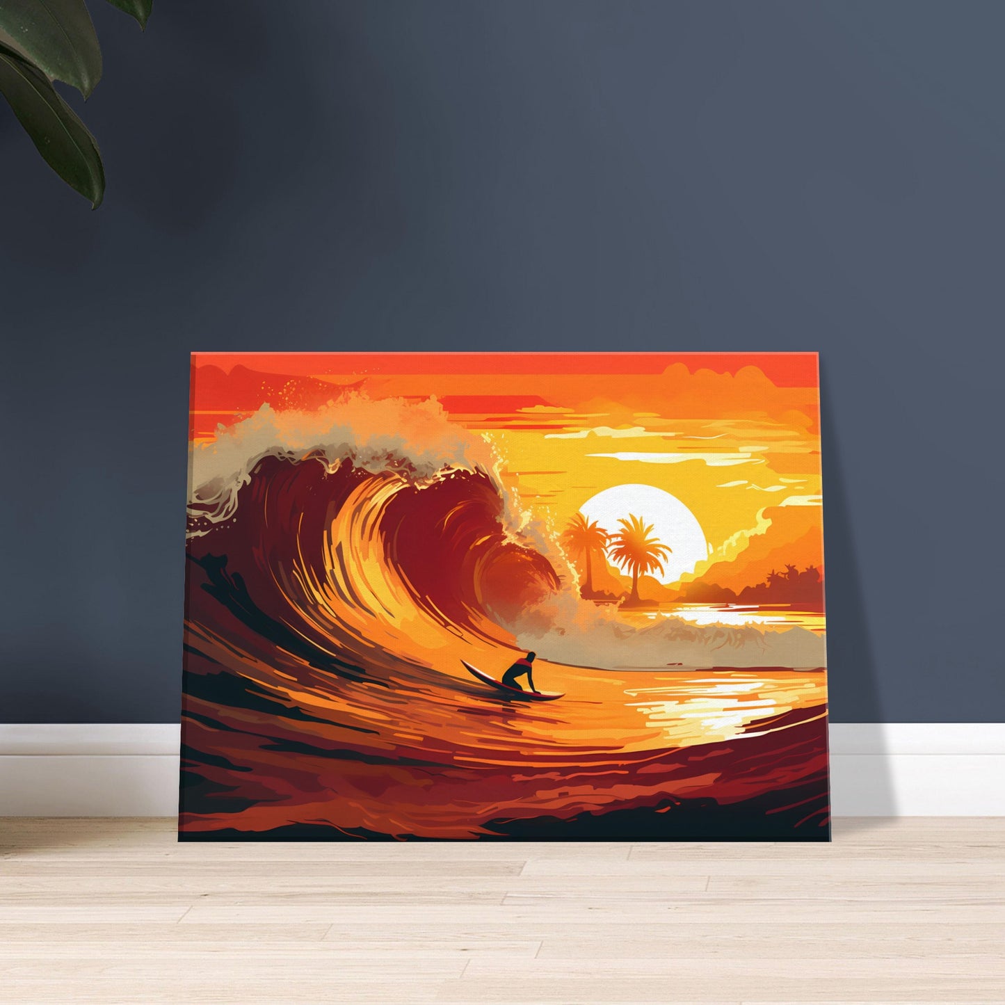 Anticipation in Gold - Sunset Surfing - Wall Art