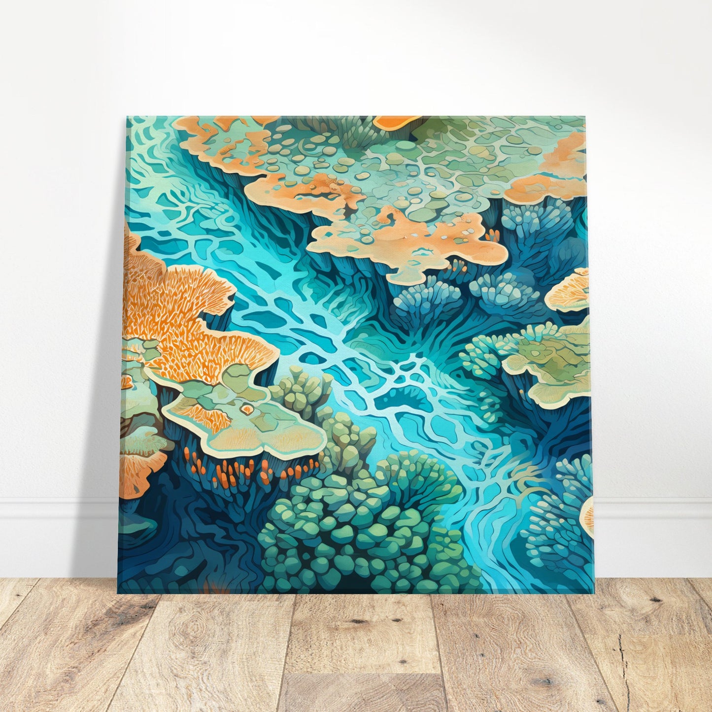 Coral Cascade - Coral Reef Magic - Wall Art