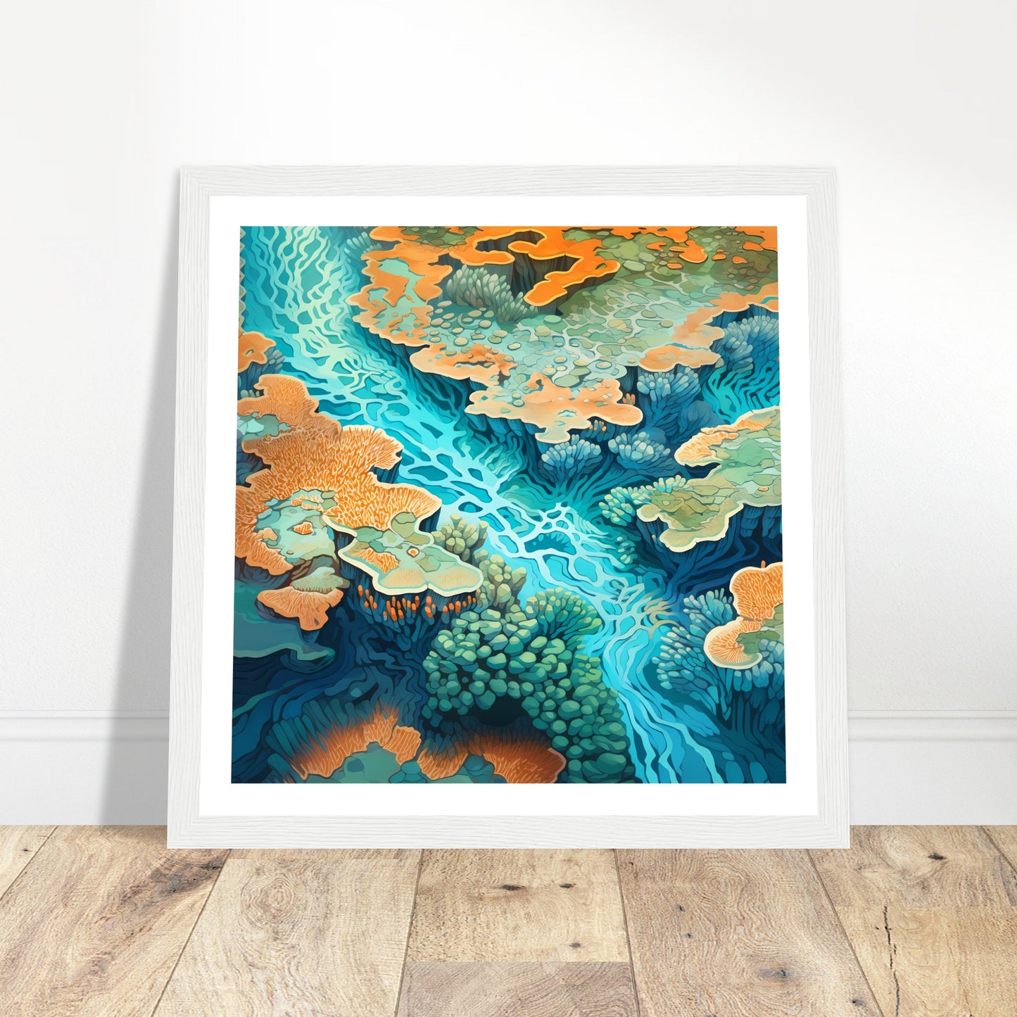 Coral Cascade - Coral Reef Magic - Wall Art
