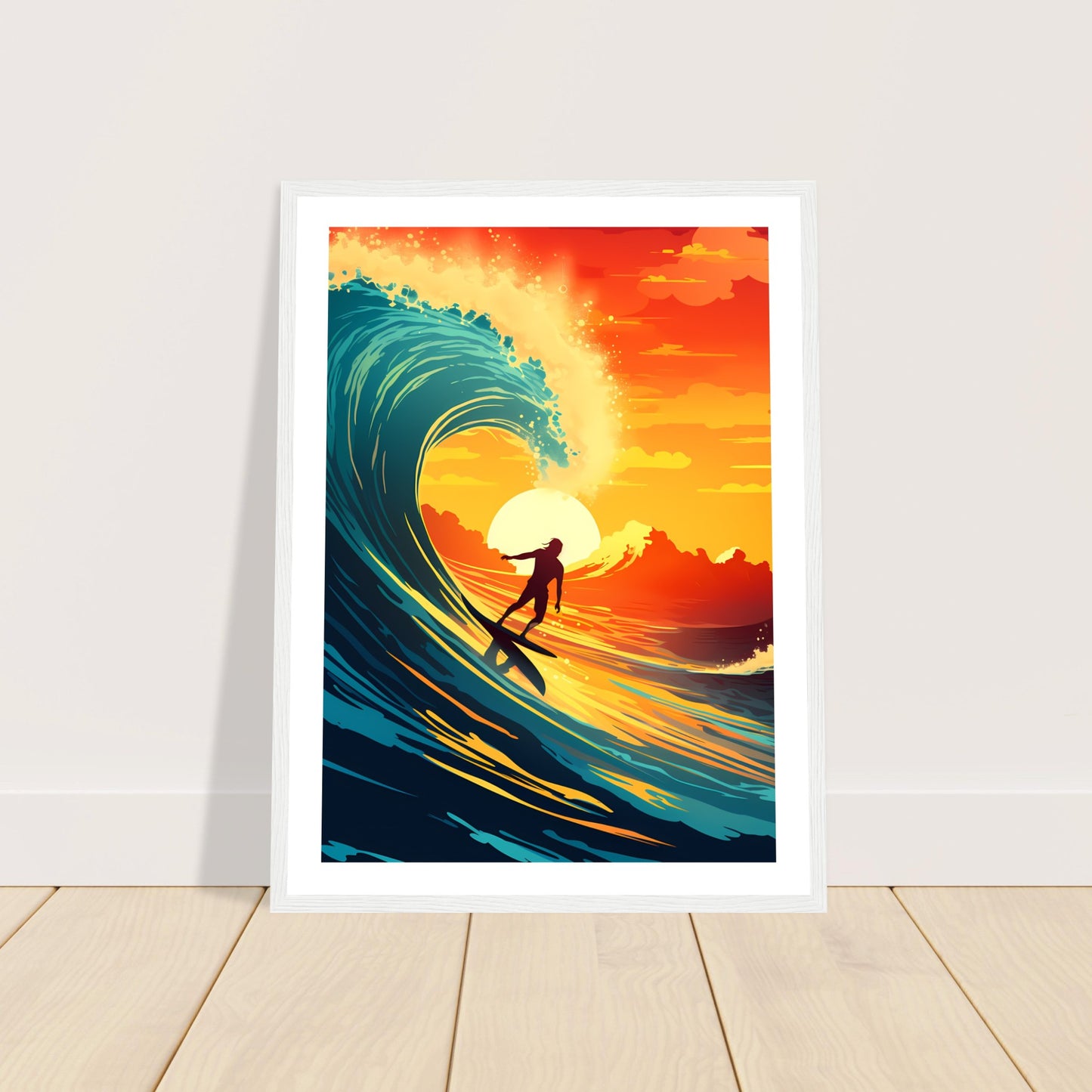 Twilight Tango - Sunset Surfing - Wall Art