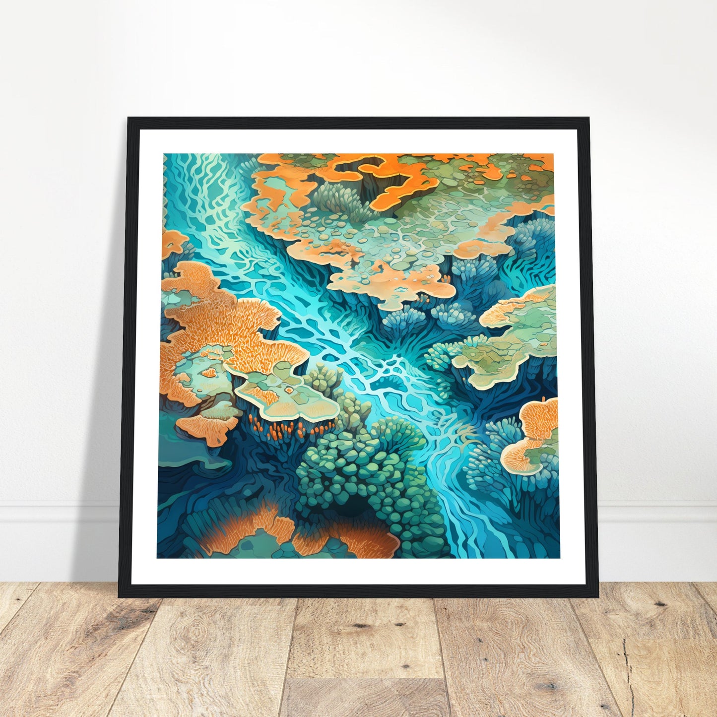 Coral Cascade - Coral Reef Magic - Wall Art