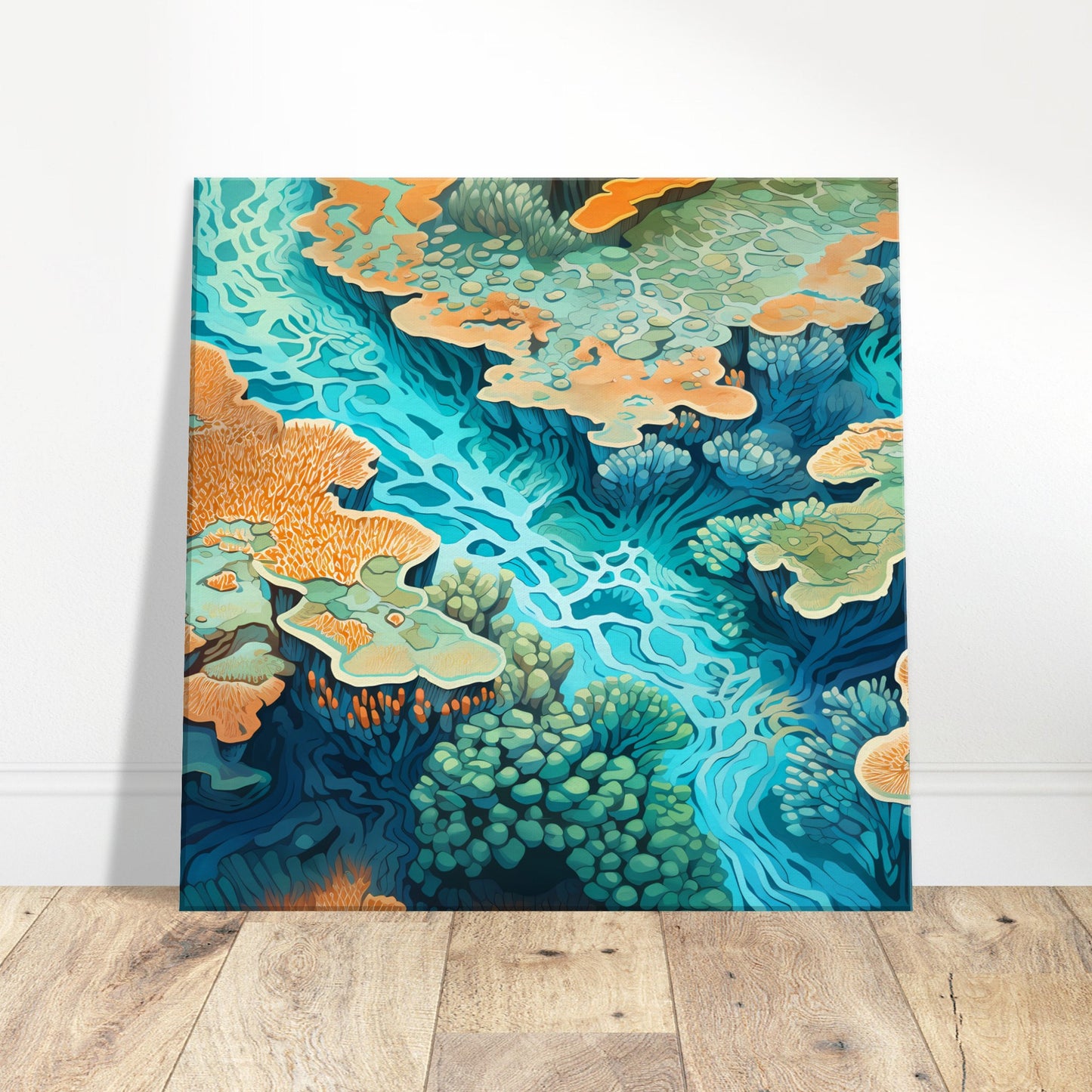 Coral Cascade - Coral Reef Magic - Wall Art