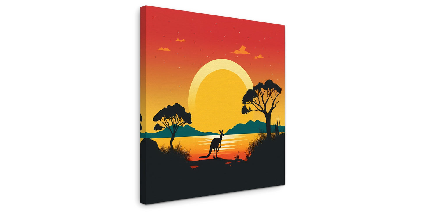 Down Under Remixed - Gallery wall set with canvas prints