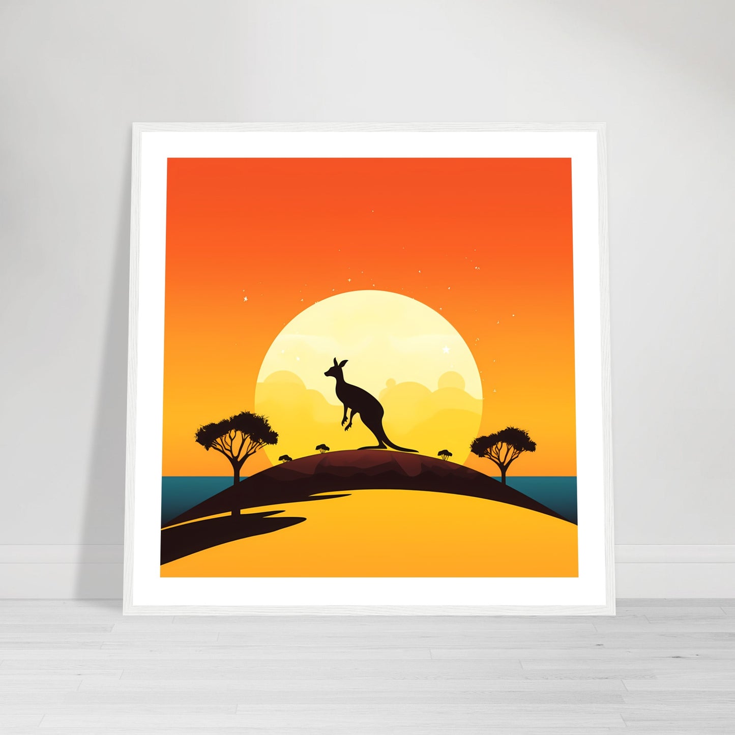 Outback Leap - Down Under Remixed Series - Wall Art