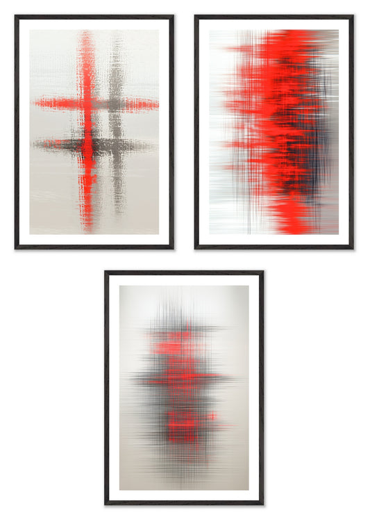 The Imperfect Grid - Gallery wall set with art prints in black frame