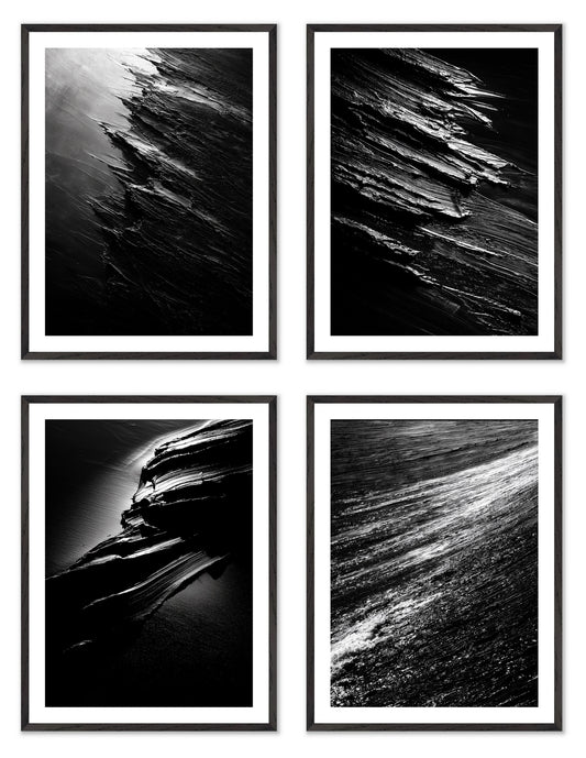 Terra Incognita - Gallery wall set with art prints in black frame