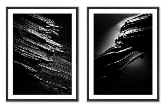 Terra Incognita - Gallery wall set with art prints in black frame