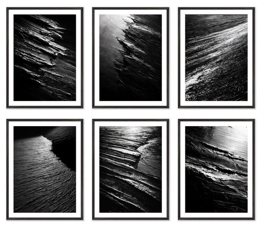 Terra Incognita - Gallery wall set with art prints in black frame