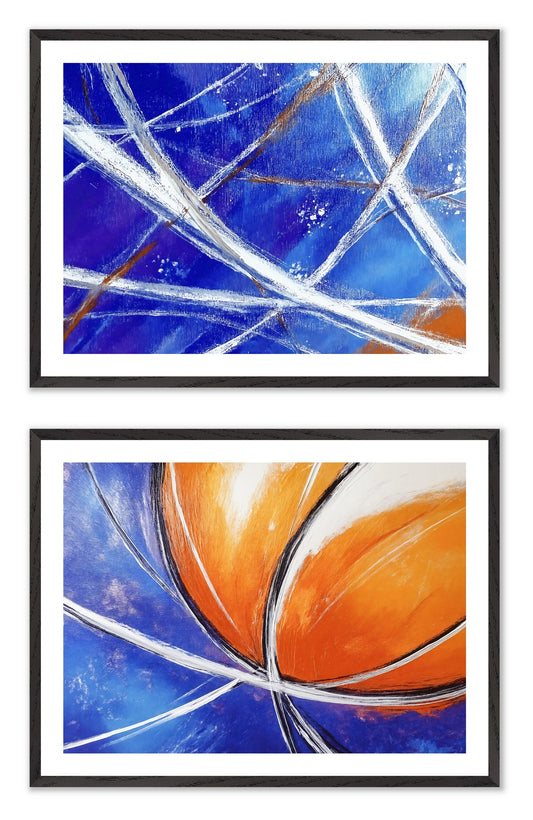 Probability of Light - Gallery wall set with art prints in black frame