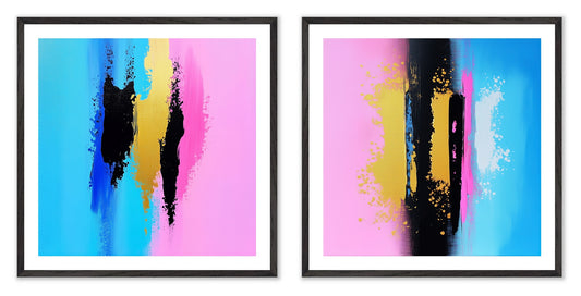 Argument - Gallery wall set with art prints in black frame