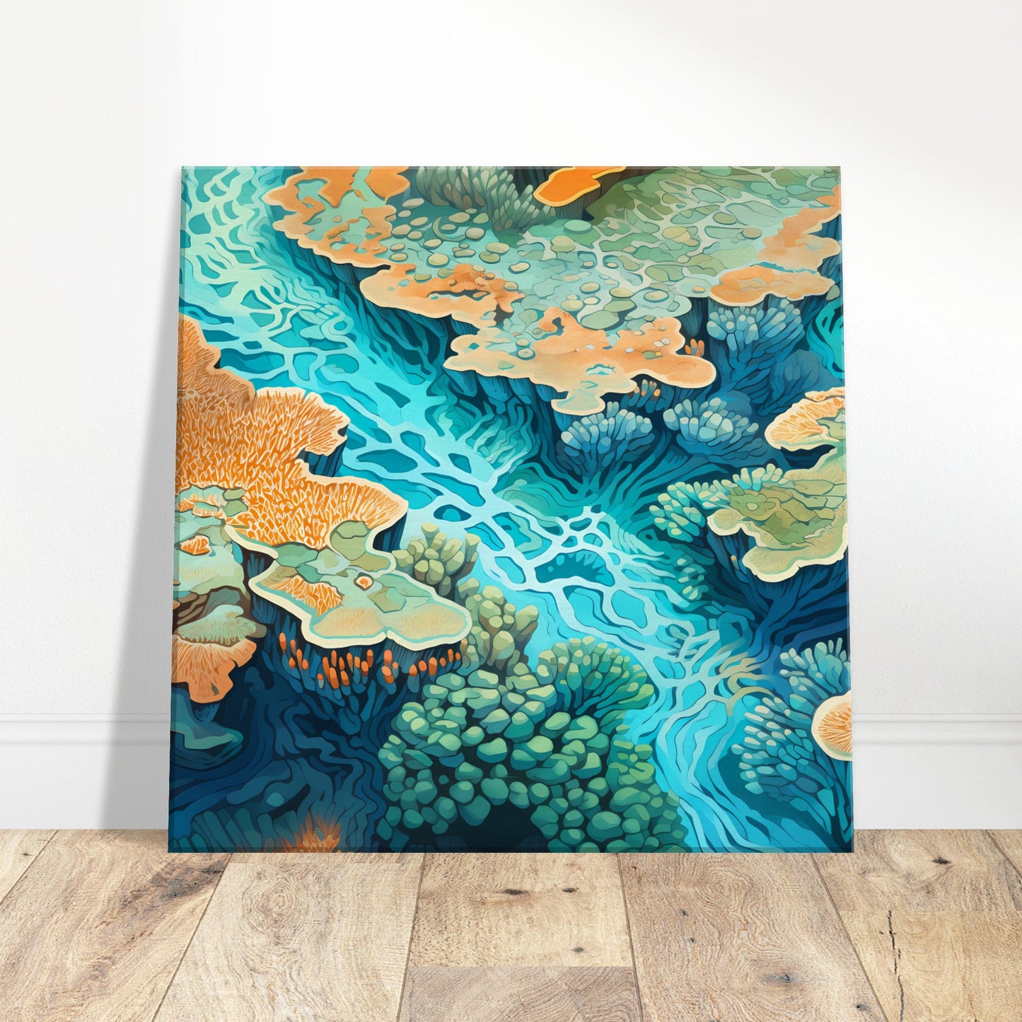 Coral Cascade - Coral Reef Magic - Wall Art