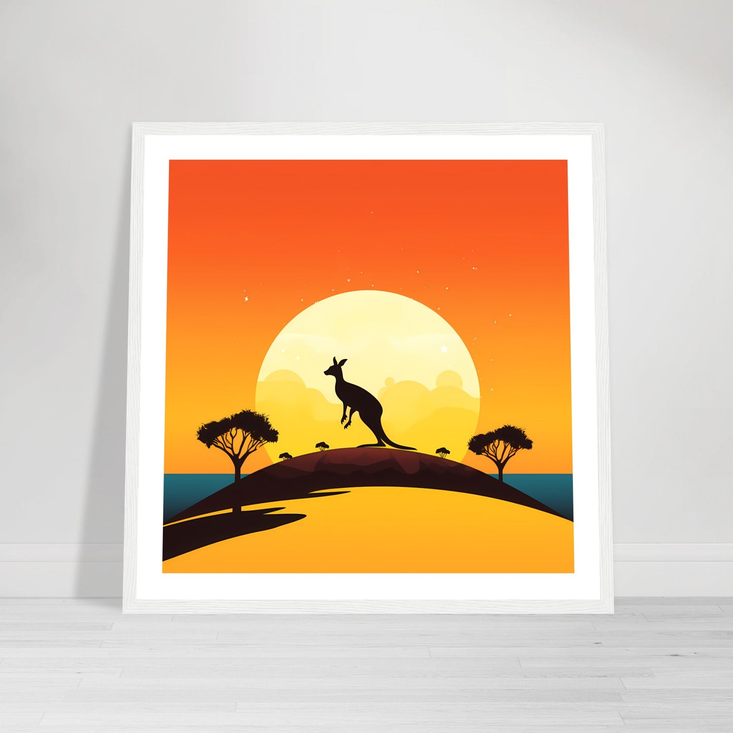Outback Leap - Down Under Remixed Series - Wall Art
