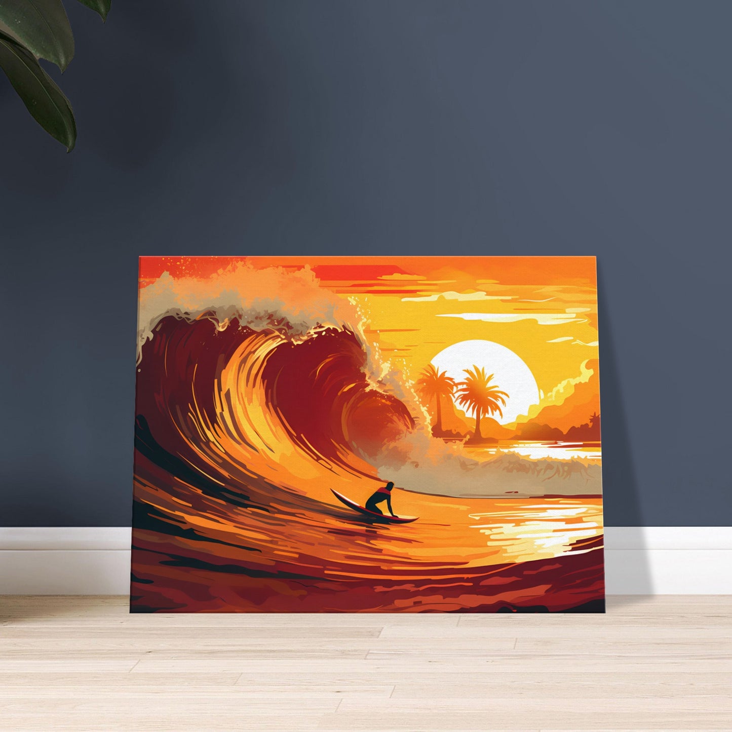 Anticipation in Gold - Sunset Surfing - Wall Art
